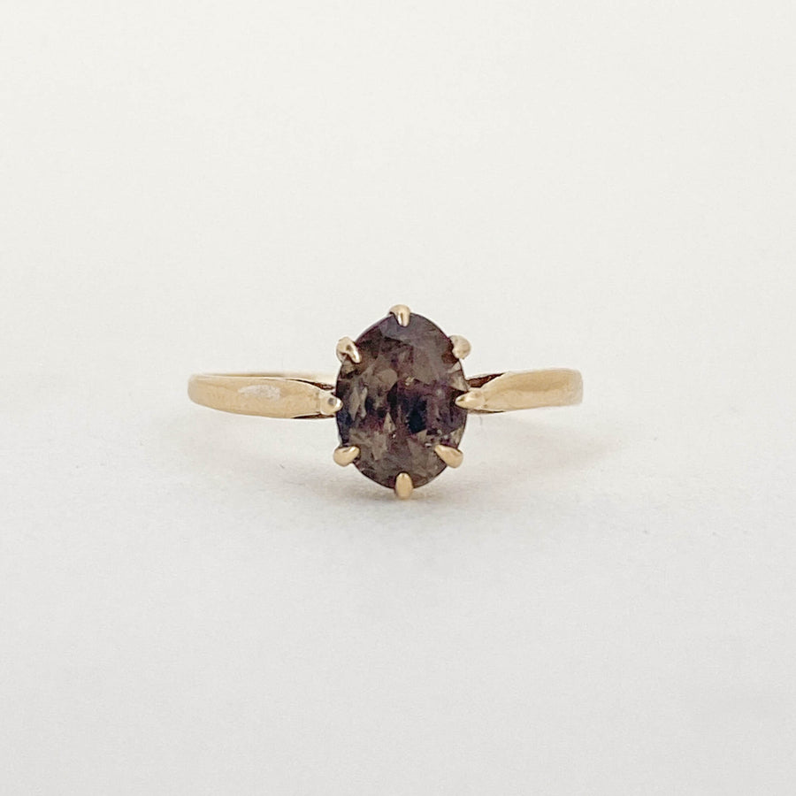 Vintage Smoky Quartz Petit Ring