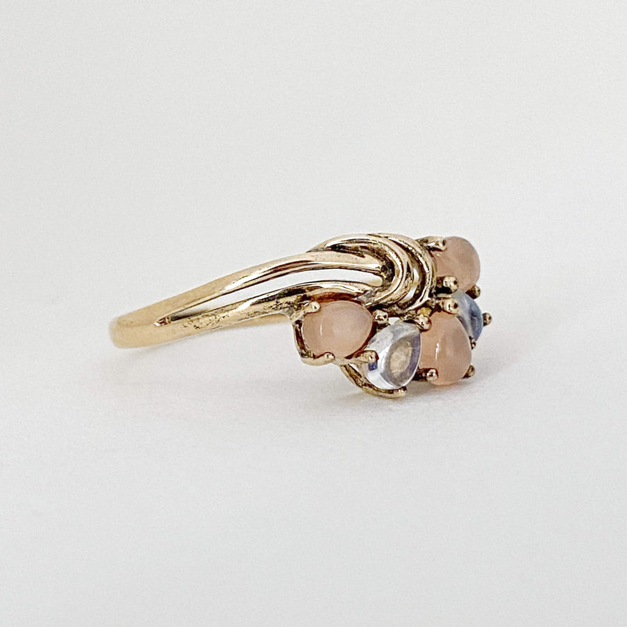 Vintage Moonstone & Sunstone Grapes Ring