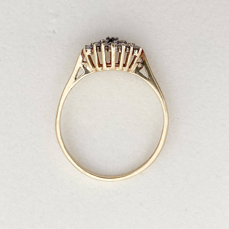 Vintage Diamond Cluster Ring