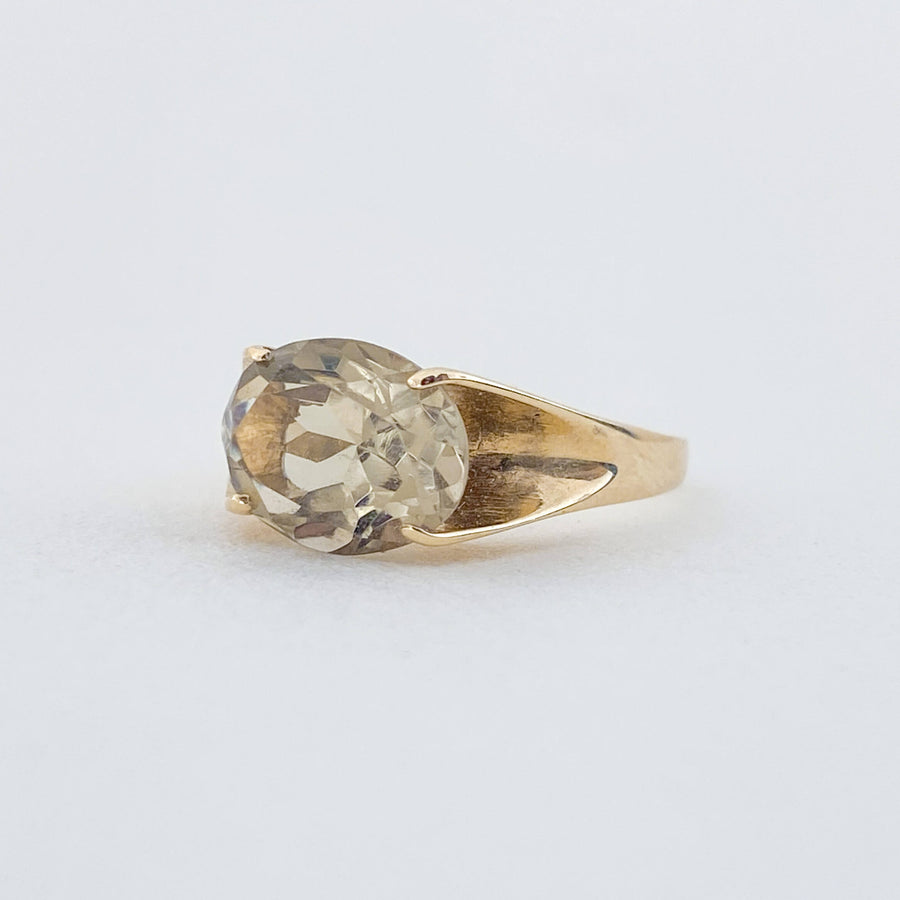 Vintage Citrine Claw Ring