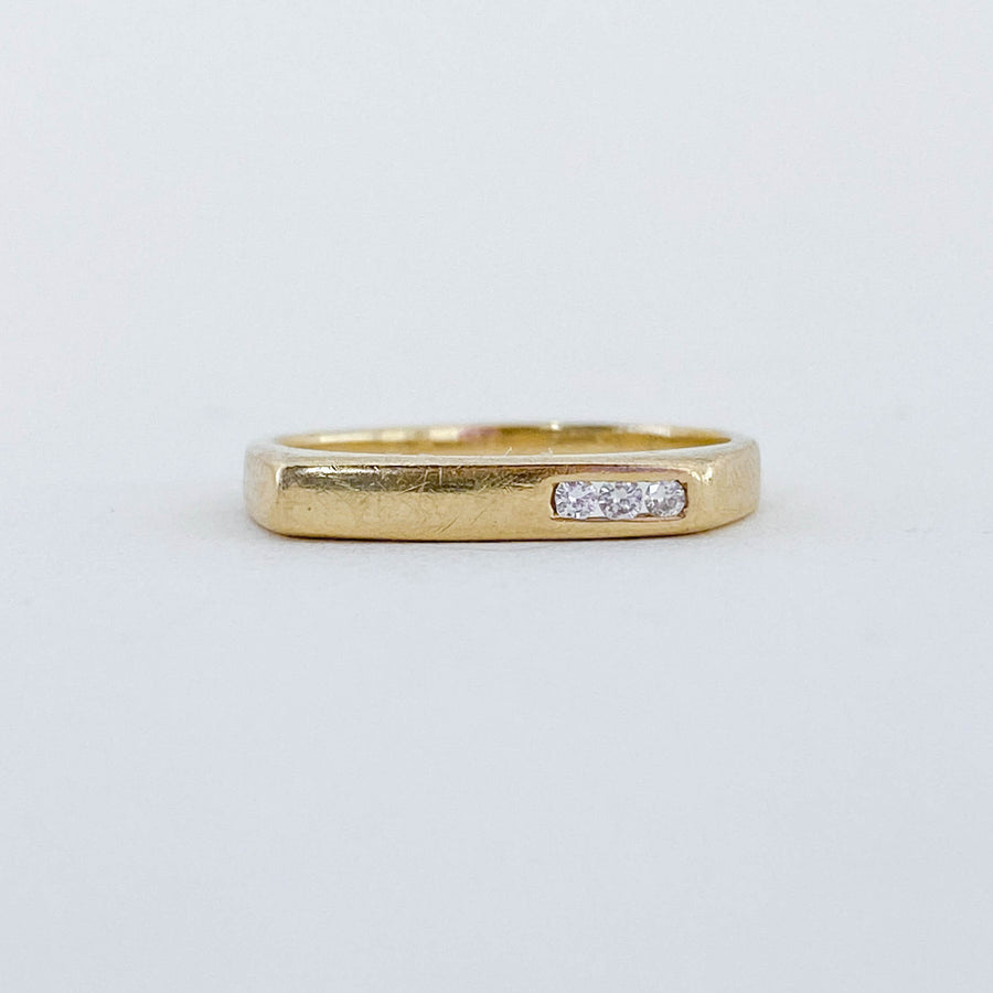 Vintage Diamond Boxy Ring