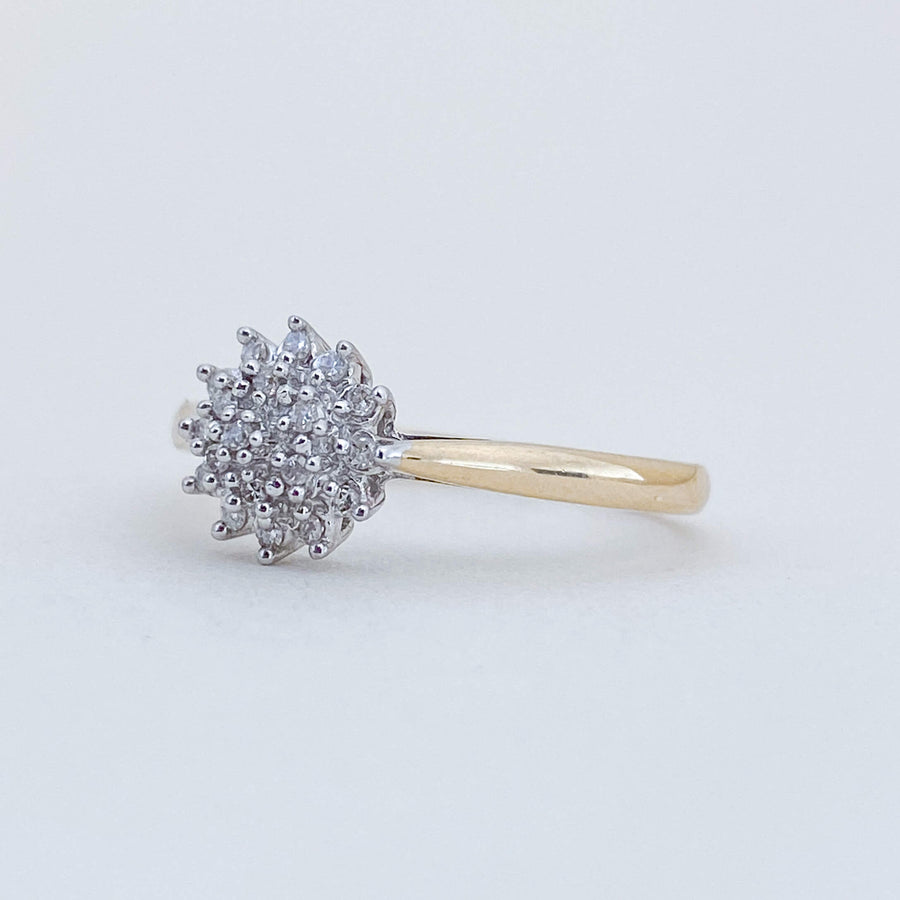 Vintage Diamond Cluster Ring