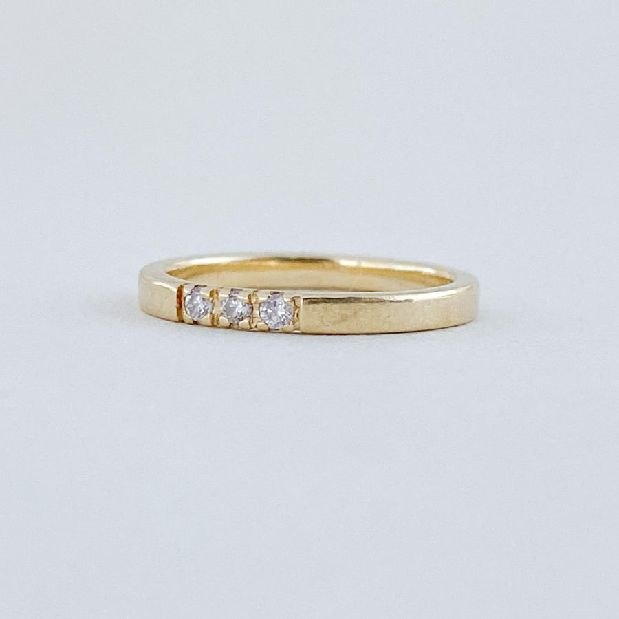 Vintage Diamond Trio Ring