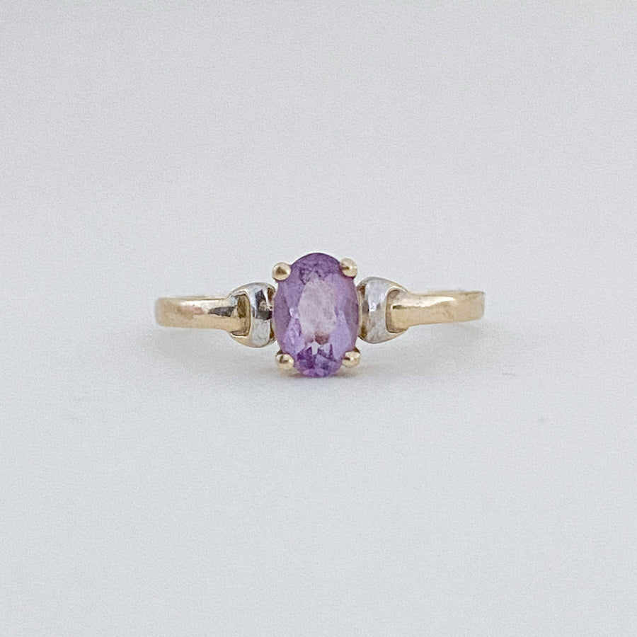 Vintage Amethyst Accent Ring