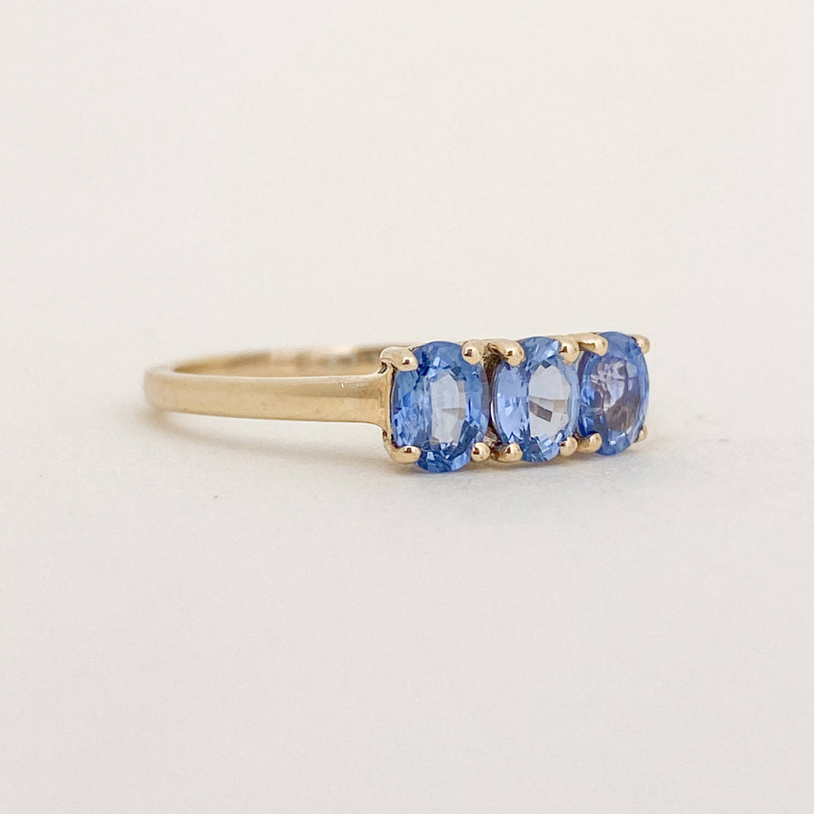 Vintage Sapphire Trilogy Ring