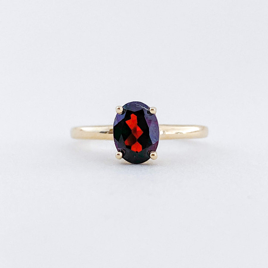 Garnet Oval Ring