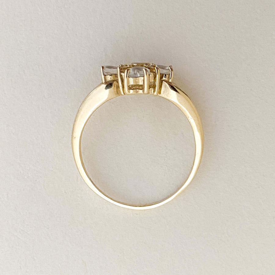 Vintage Moonstone & Citrine Éclat Ring