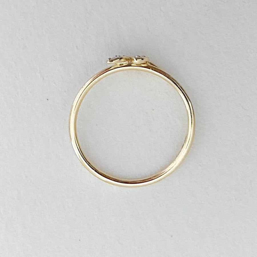 Diamond Leaf Ring