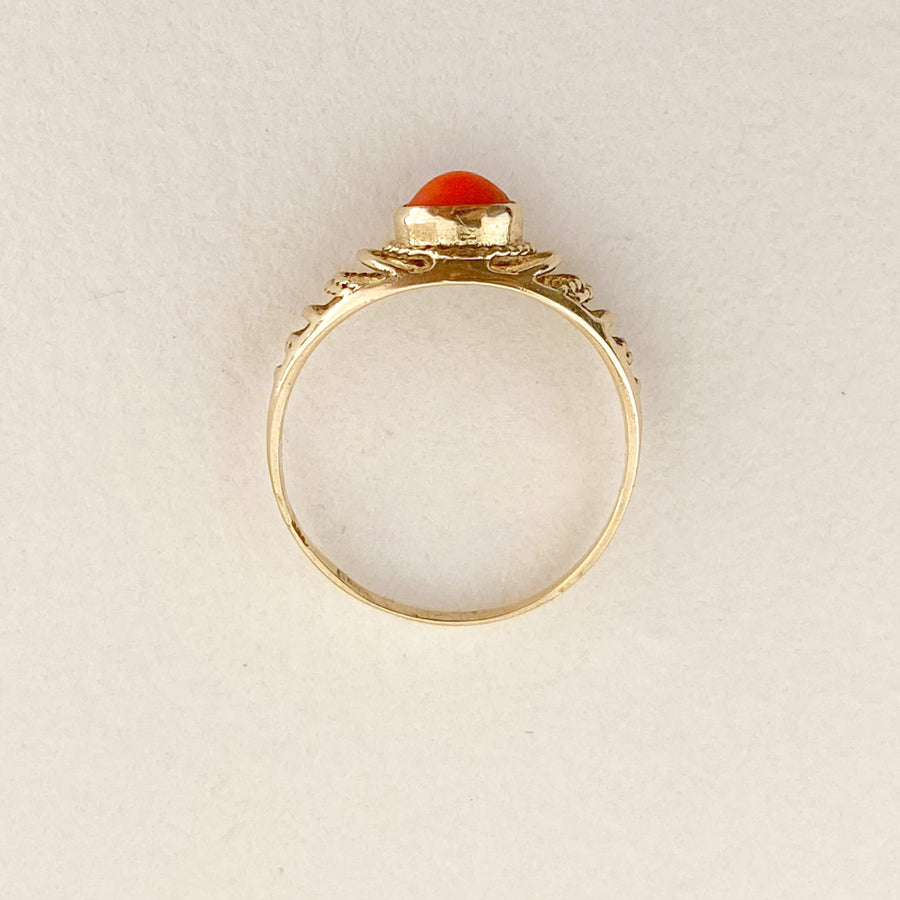 Vintage Coral Cords Ring