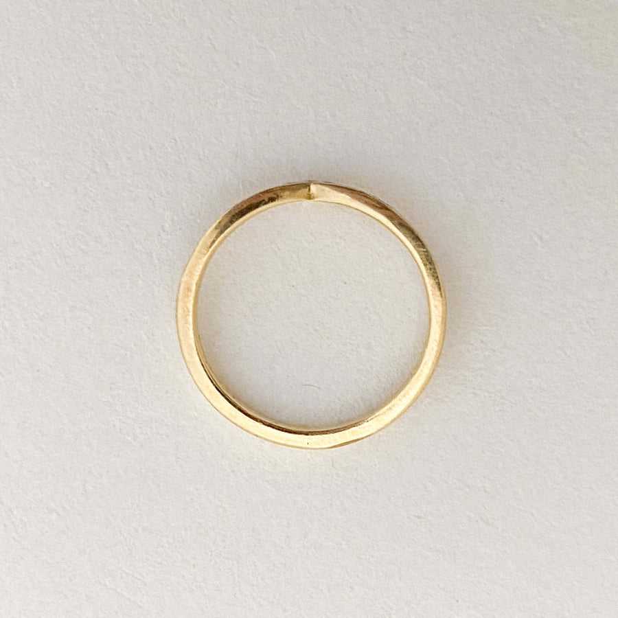 Vintage Diamond Wishbone Ring