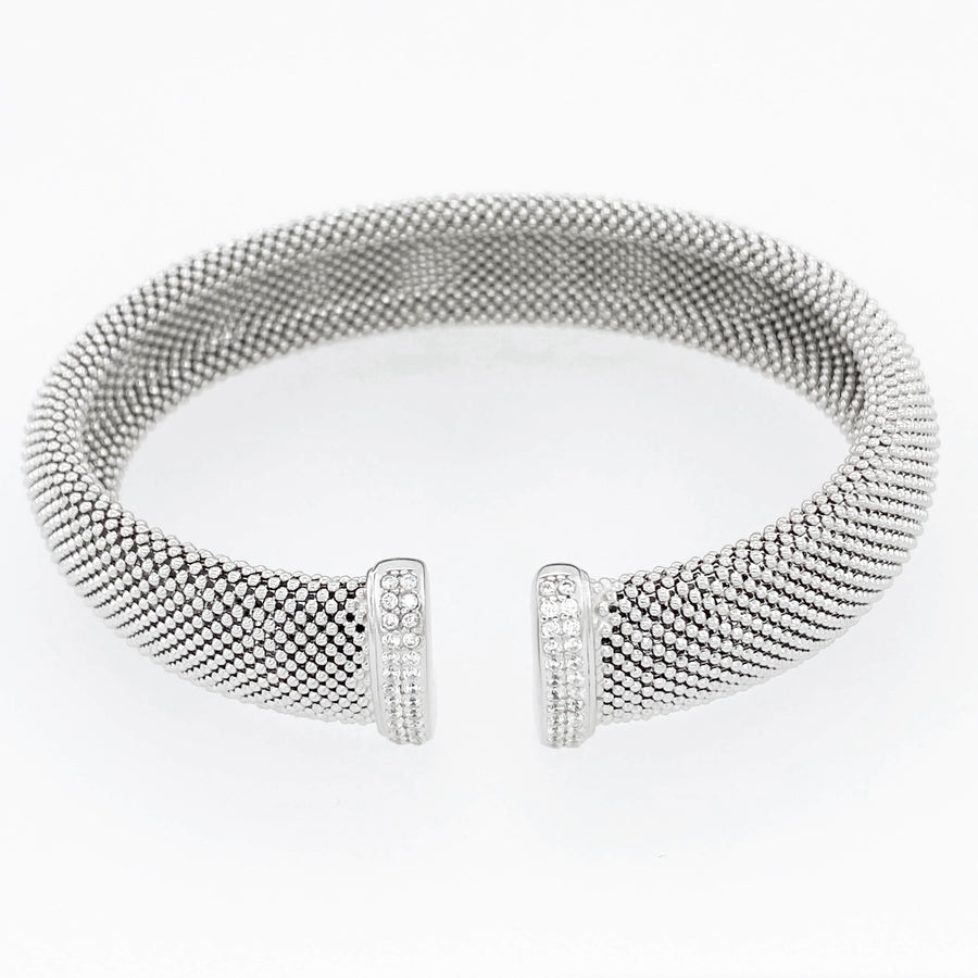Silver CZ Bangle