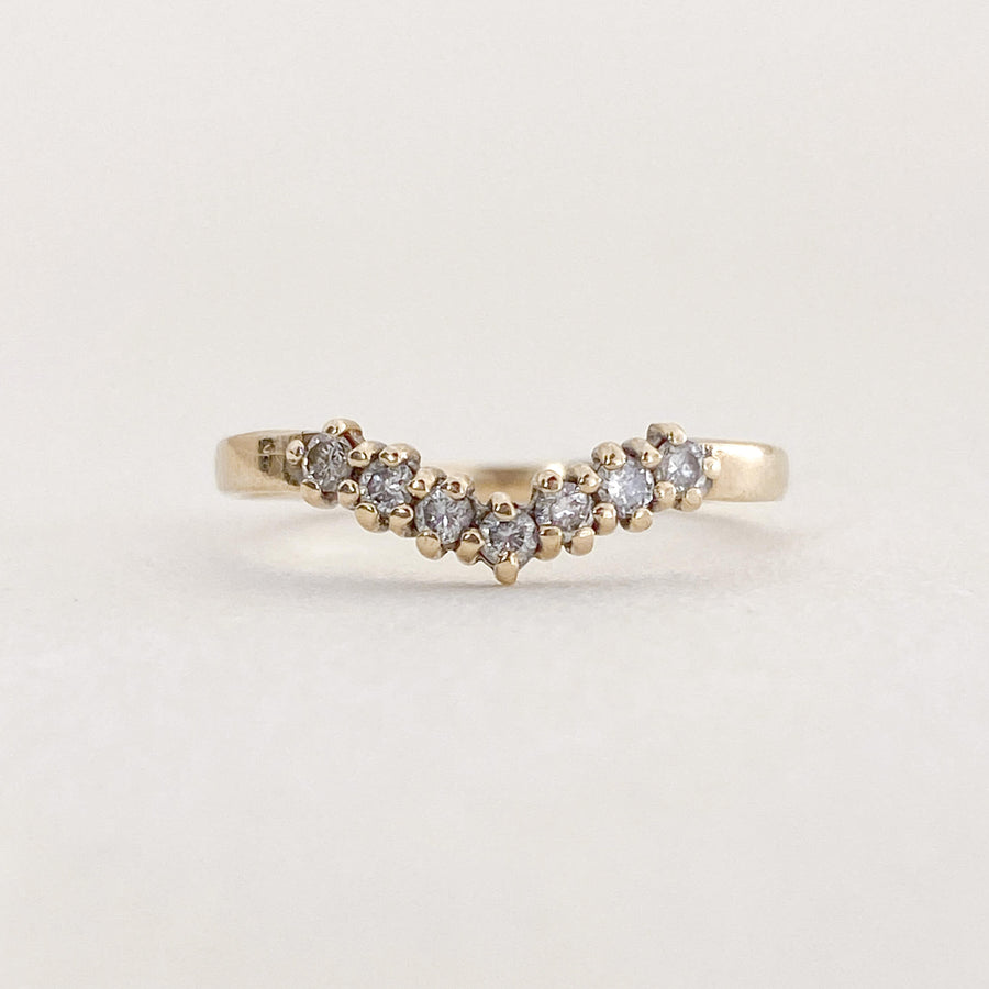 Vintage Diamond Wishbone Ring