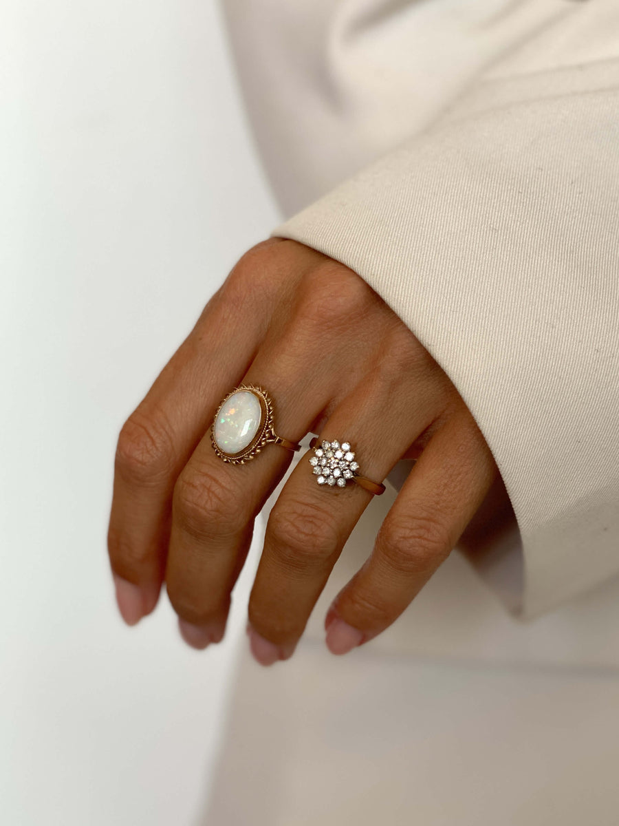 Vintage Diamond Cluster Ring