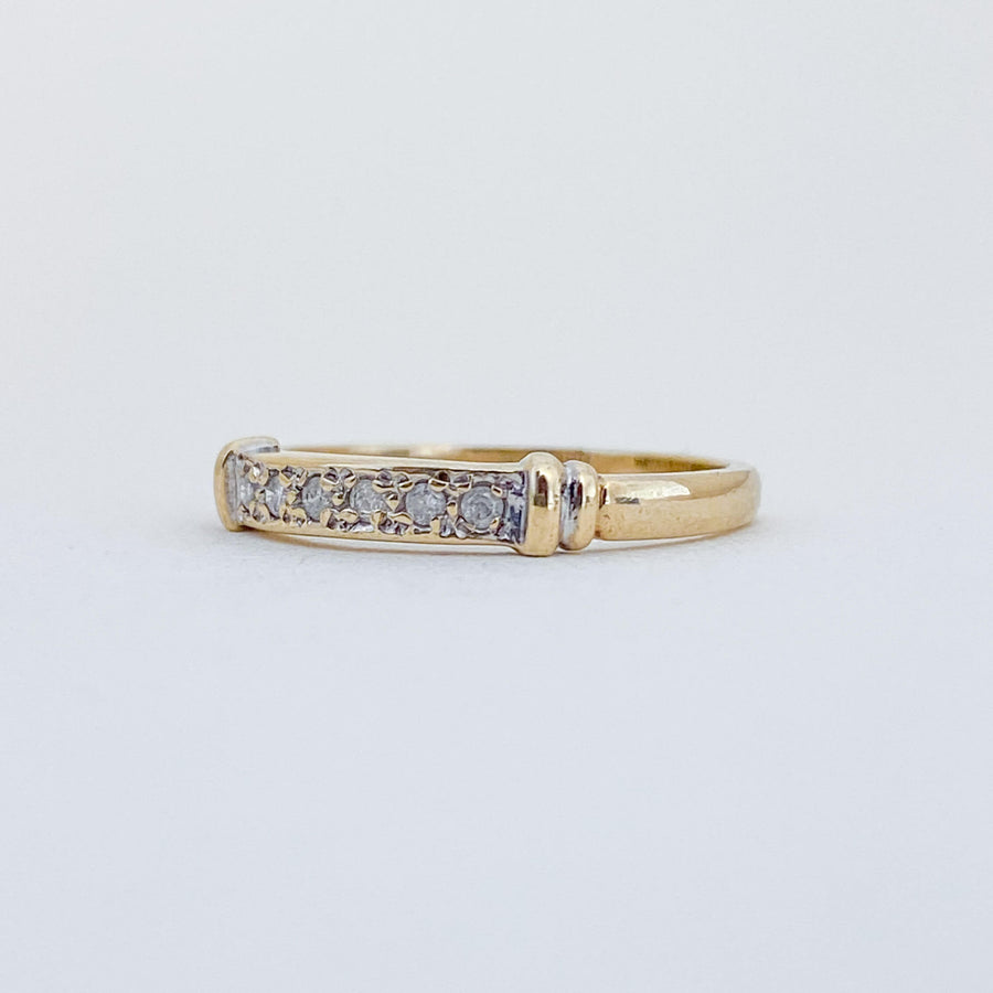 Vintage Diamond Bar Accents Ring