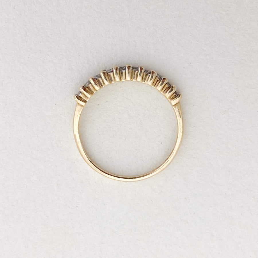 Vintage Diamond Half Eternity Ring