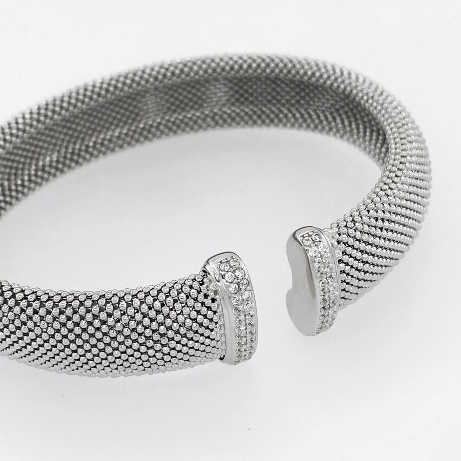 Silver CZ Bangle