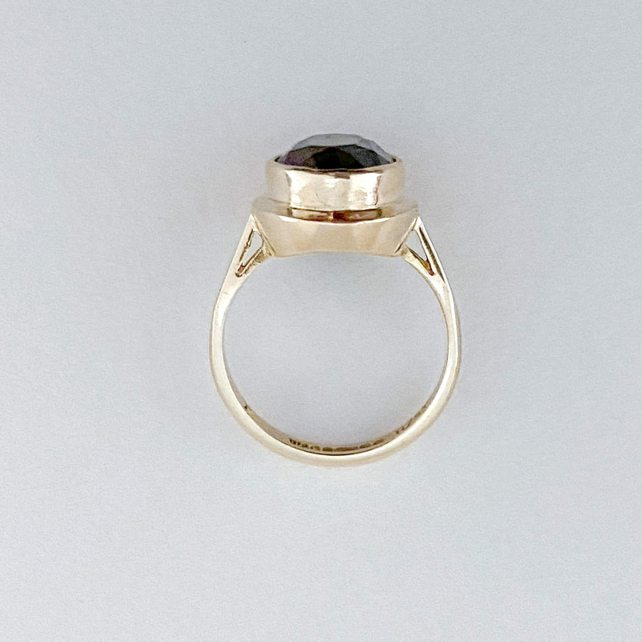 Vintage Smoky Quartz Bold Ring