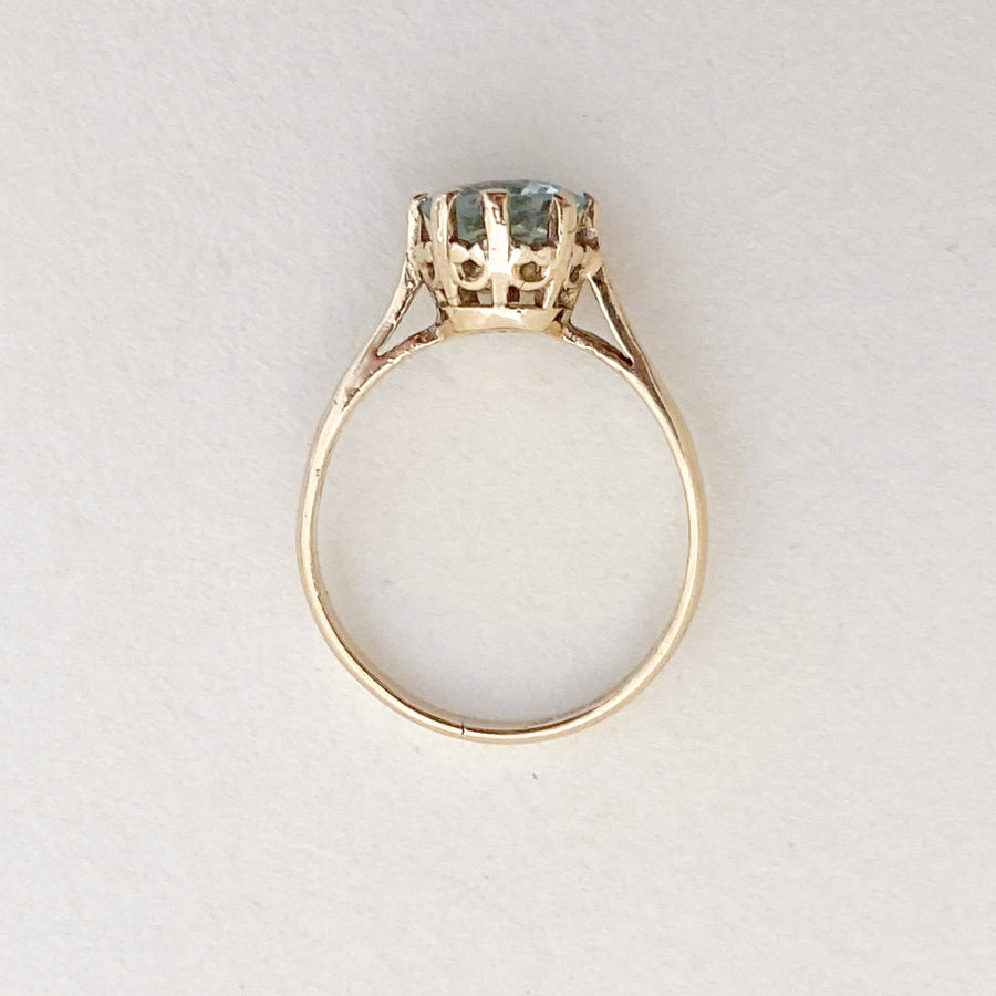 Vintage Aquamarine Ballon Ring
