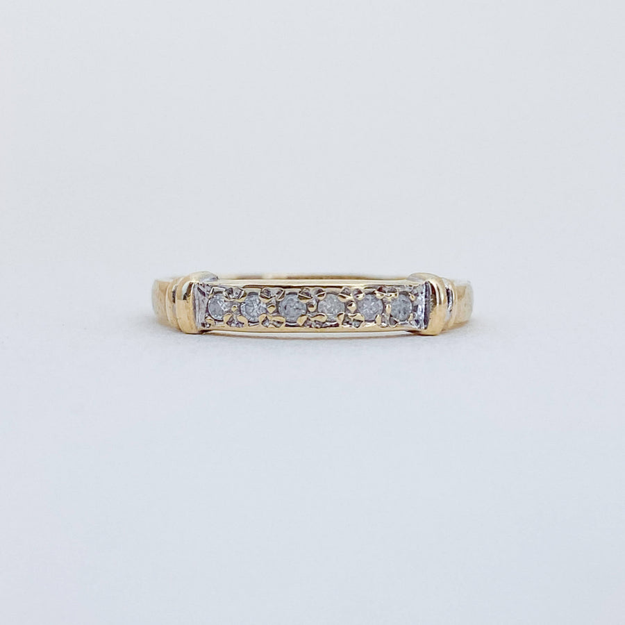 Vintage Diamond Bar Accents Ring