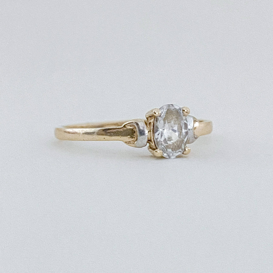 Vintage Quartz Accent Ring