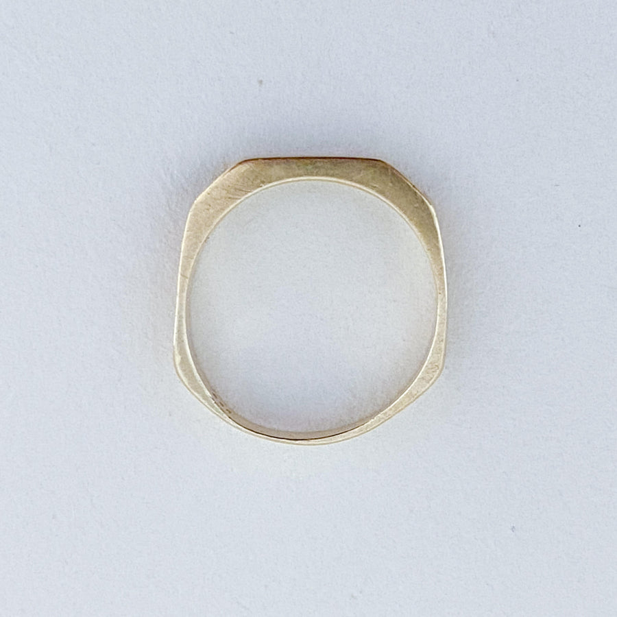 Vintage Sapphire Boxy Ring