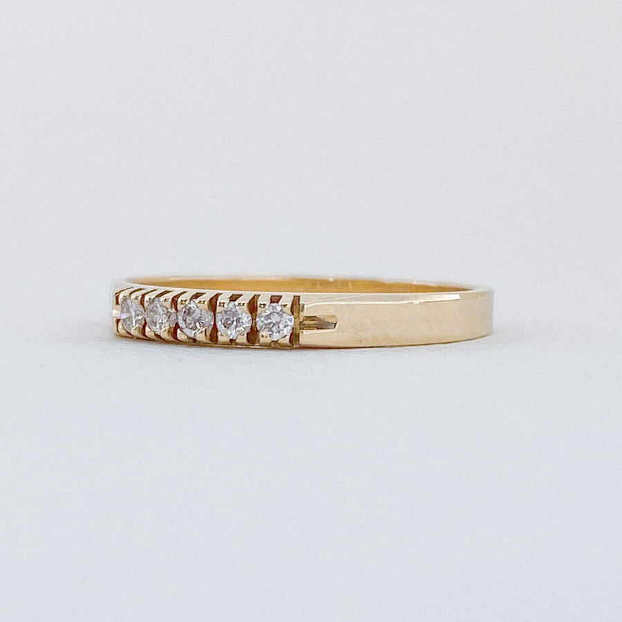 Vintage Diamond Half Eternity Ring