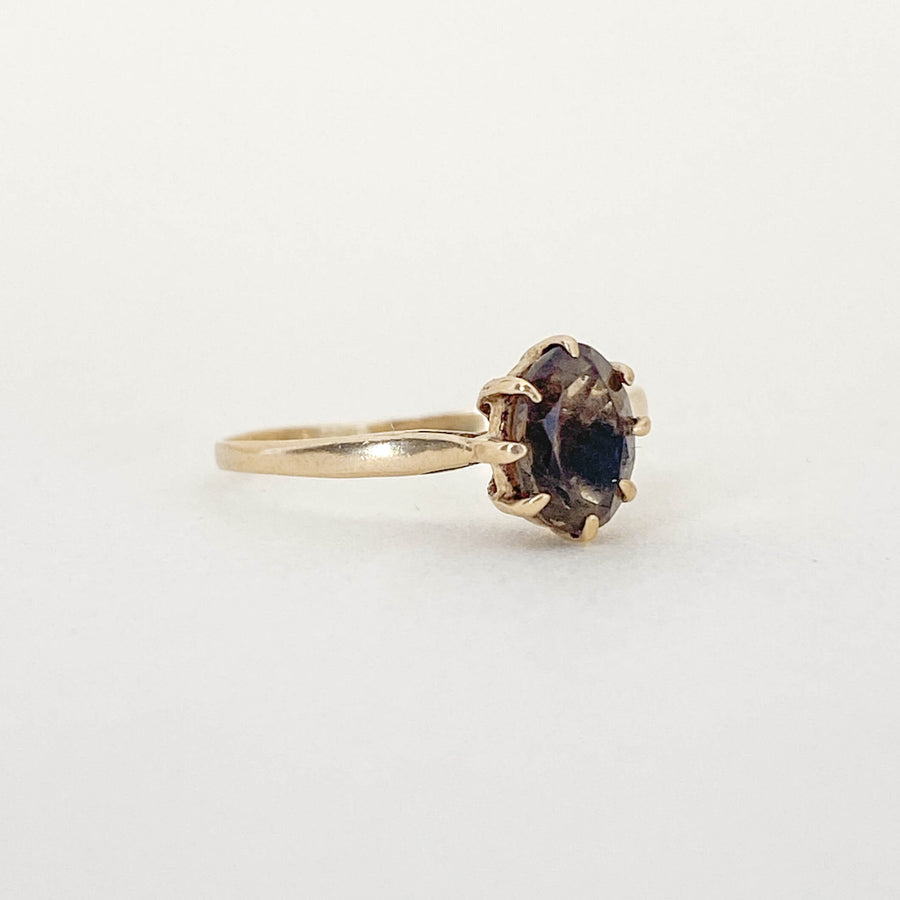 Vintage Smoky Quartz Petit Ring