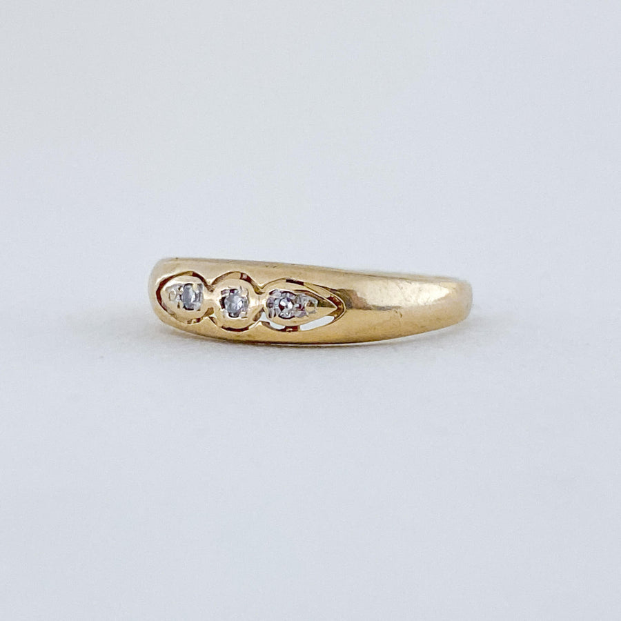 Vintage Diamond Trio Ring