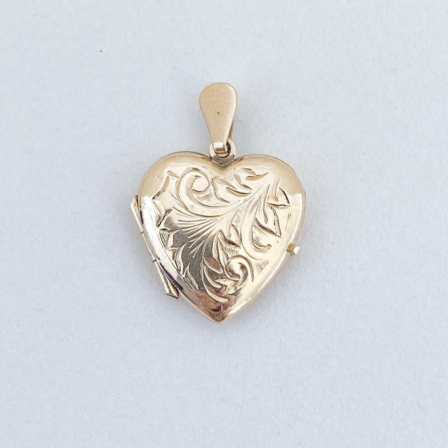 Vintage Locket Patterned Heart