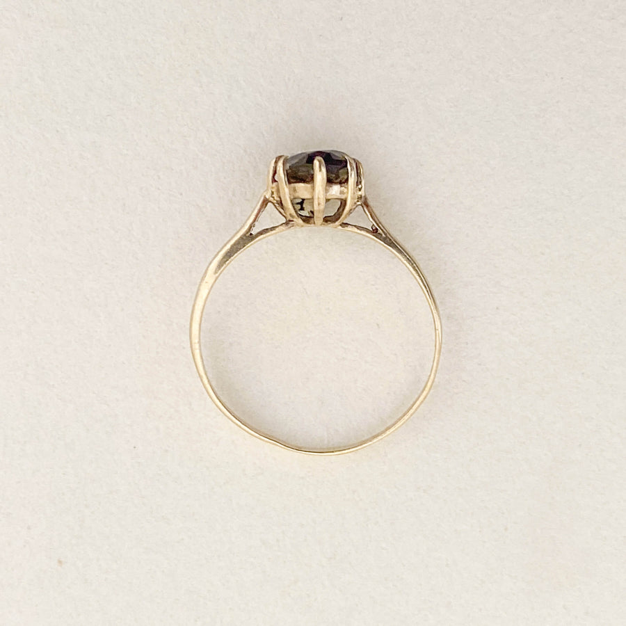 Vintage Smoky Quartz Petit Ring