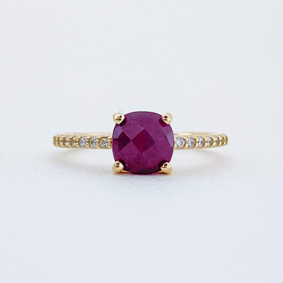 Ruby & CZ Ring