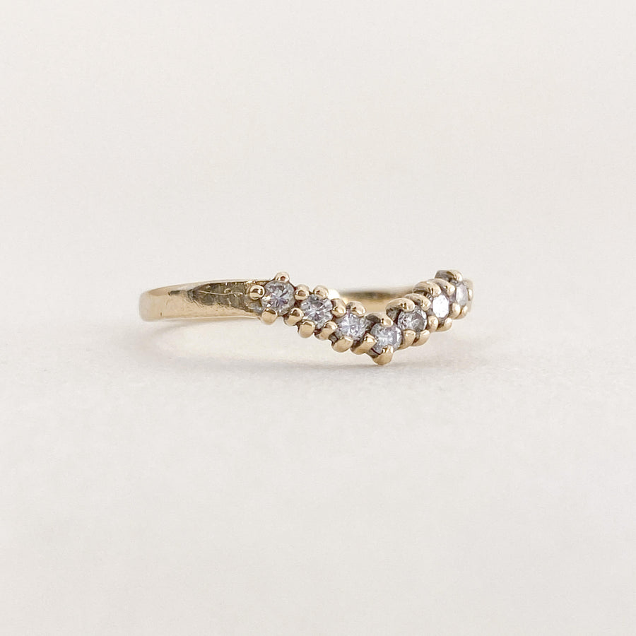 Vintage Diamond Wishbone Ring