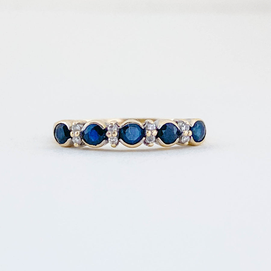 Vintage Sapphire & Diamond Fairytale Ring