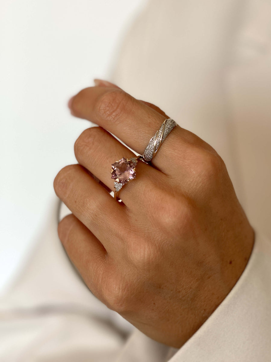 Vintage Ametrine & Diamond Étoile Ring