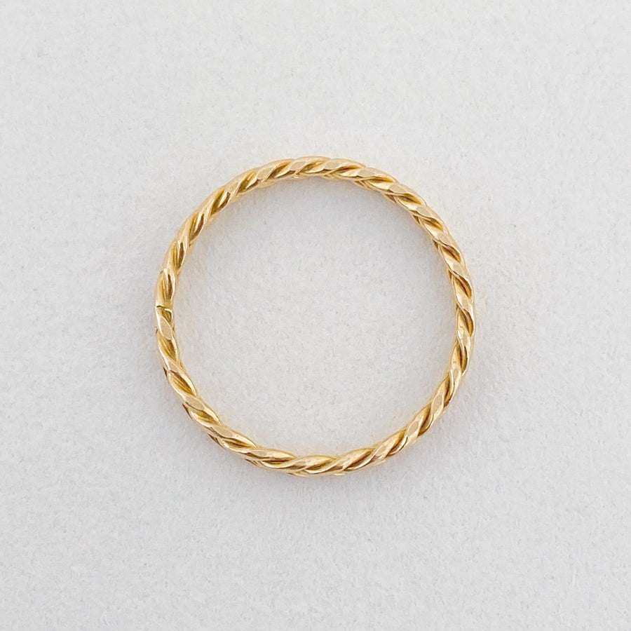 Vintage Braid Infinity Ring