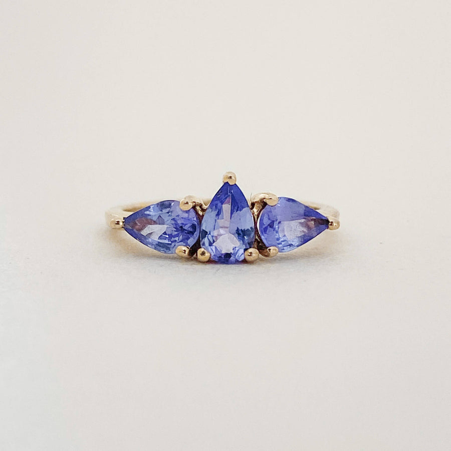 Vintage Tanzanite Drops Ring