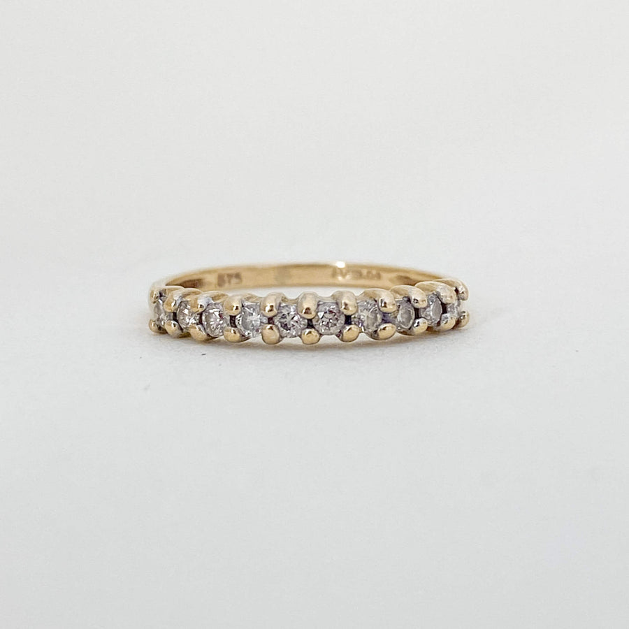 Vintage Diamond Half Eternity Ring