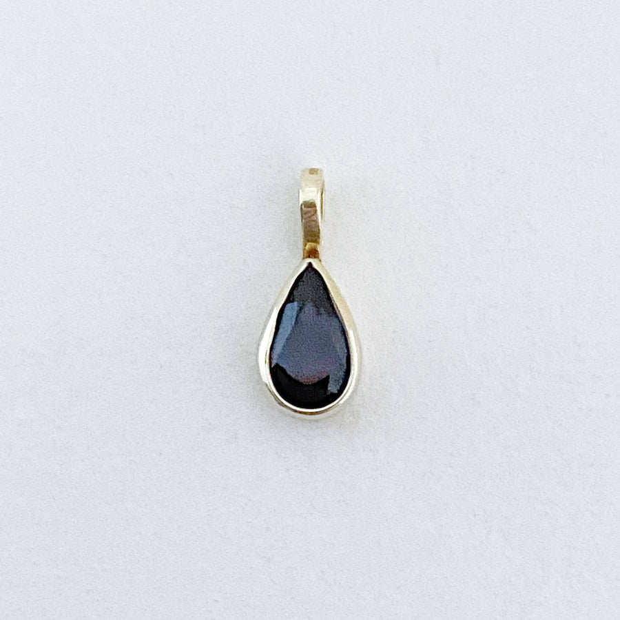 Vintage Garnet Drop Pendant