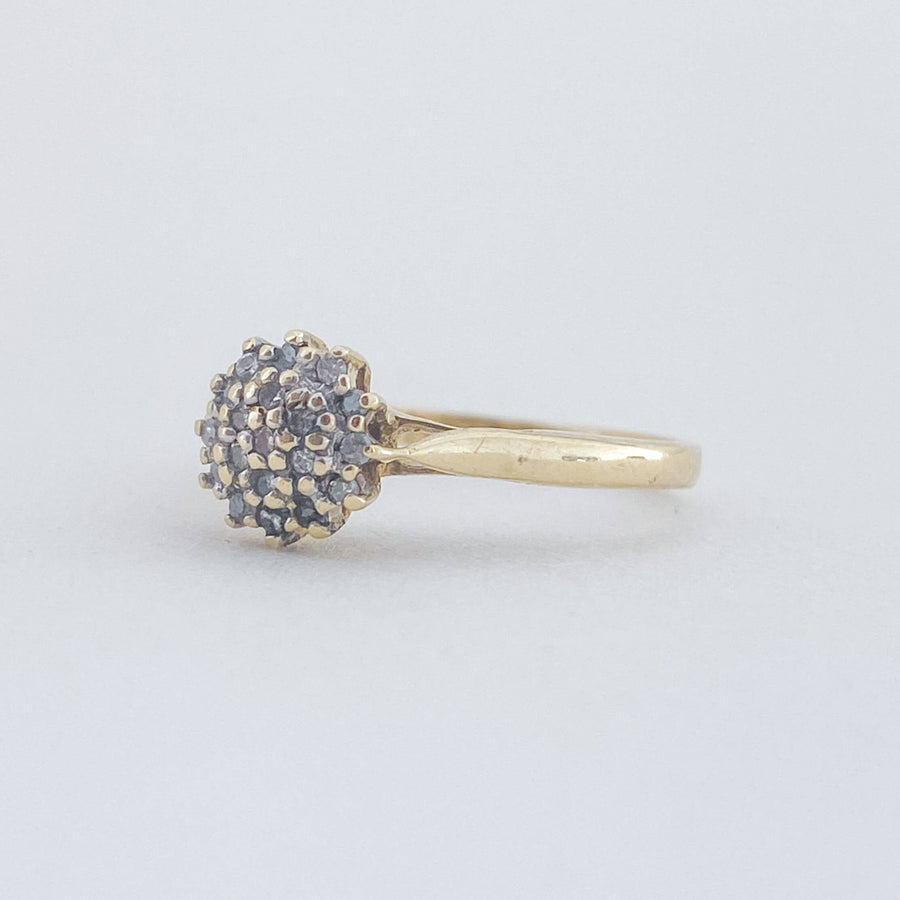 Vintage Diamond Cluster Ring