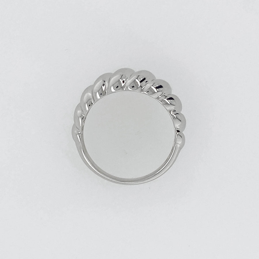 Silver Croissant Ring