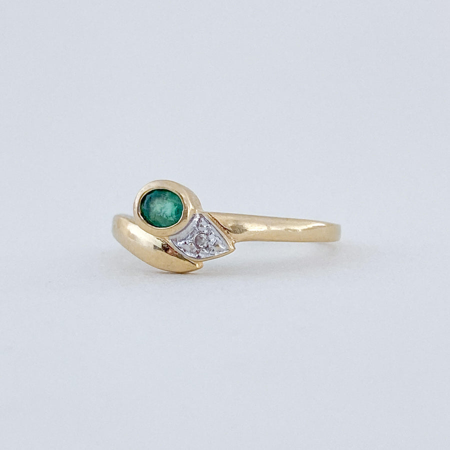 Vintage Emerald & Diamond Ring