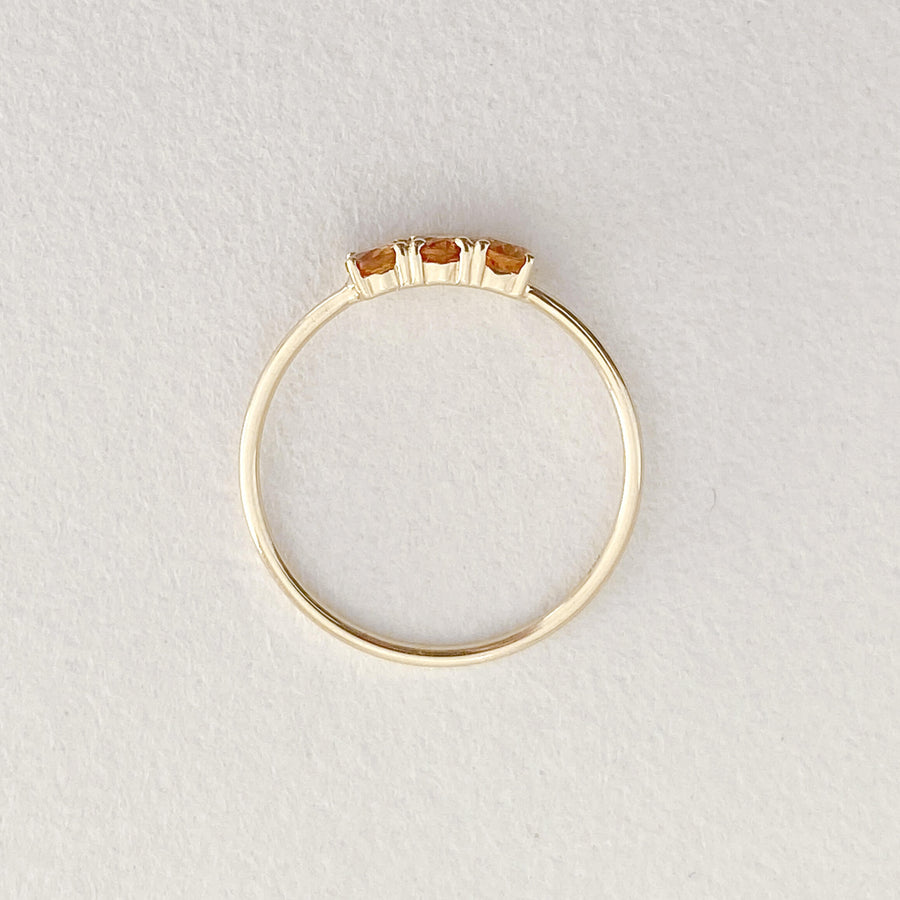 Citrine Trilogy Ring