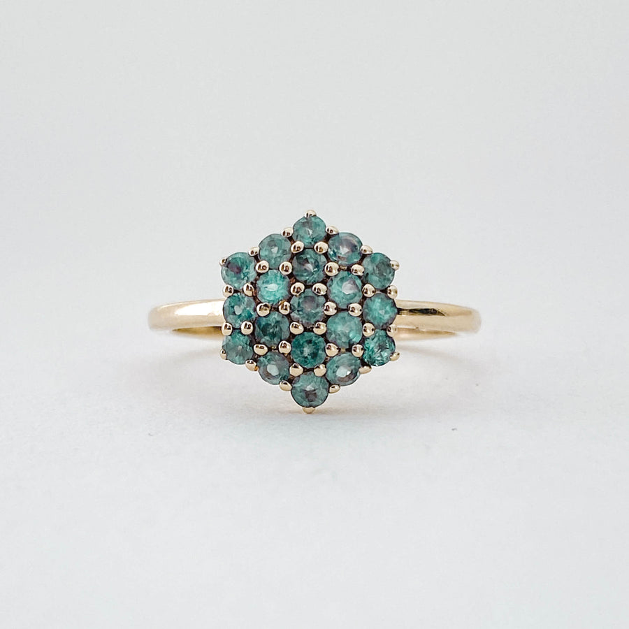 Vintage Alexandrite Cluster Ring