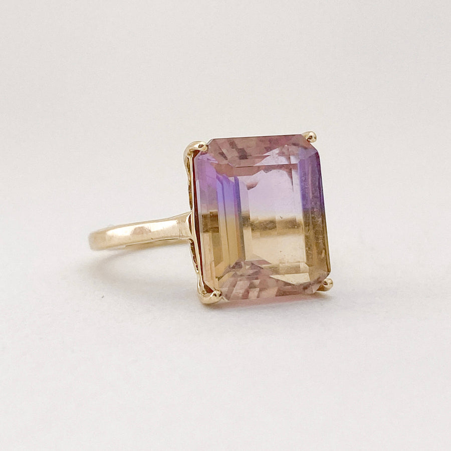 Vintage Ametrine Cushion Ring