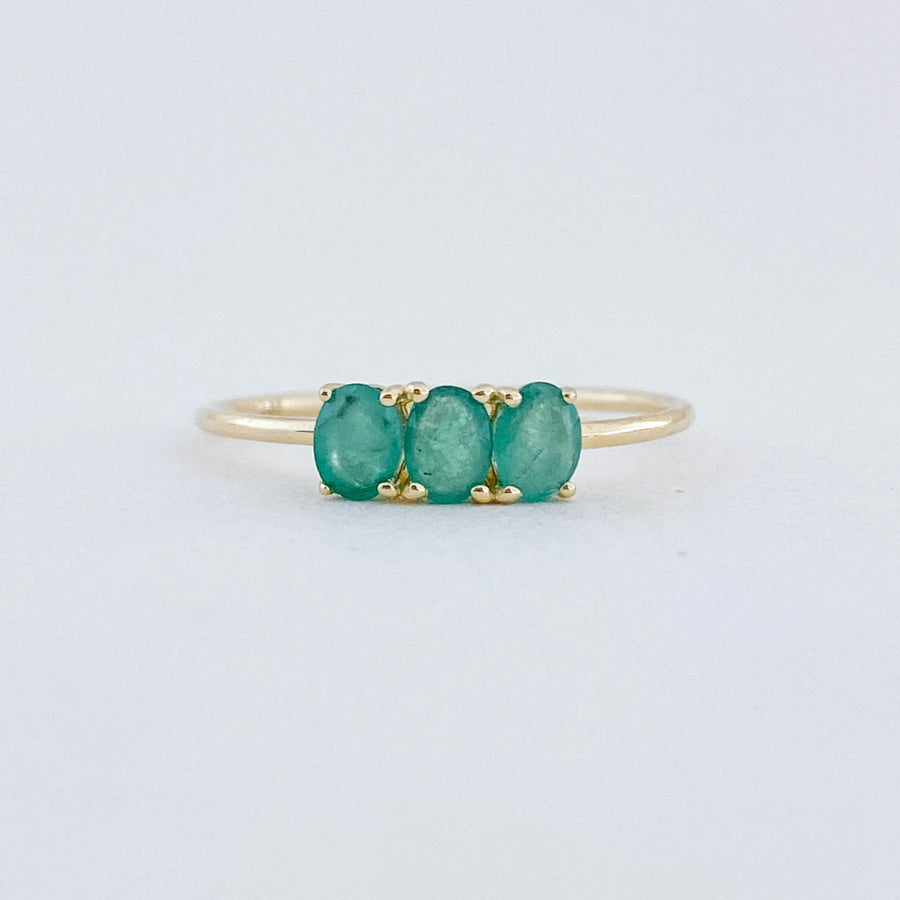 Emerald Trilogy Ring