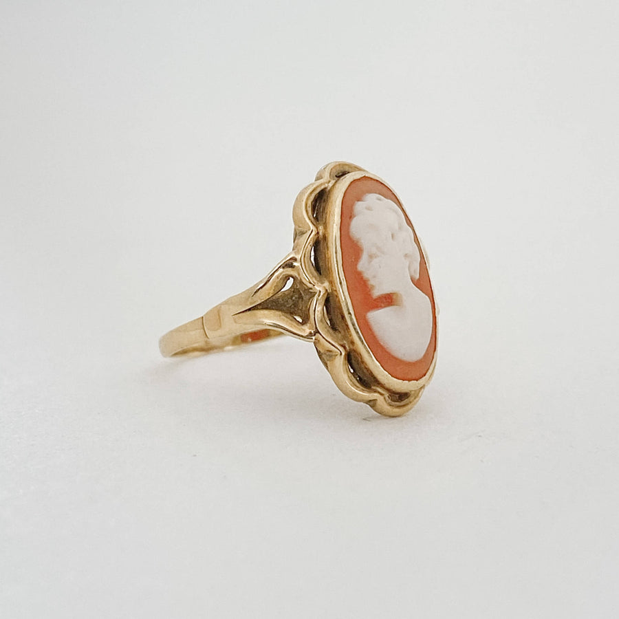 Vintage Cameo Bloom Ring