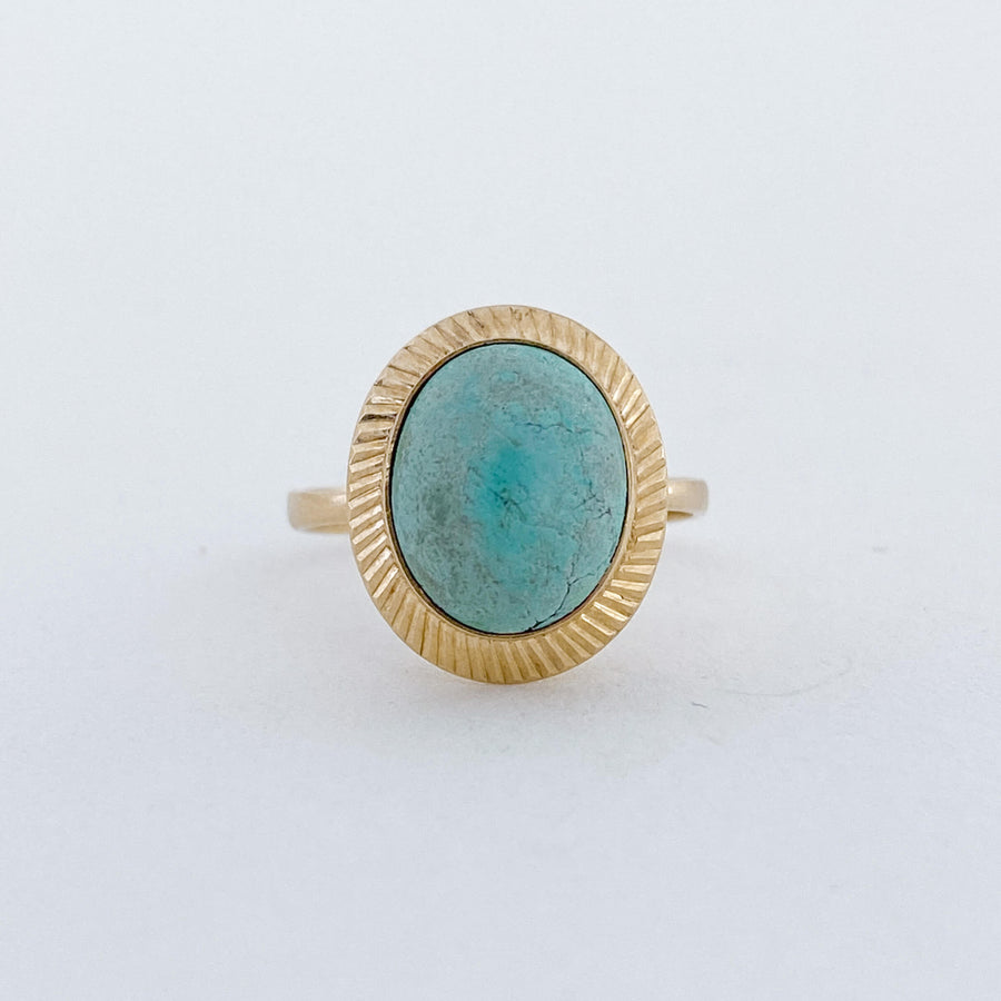 Vintage Turquoise Sun Ring