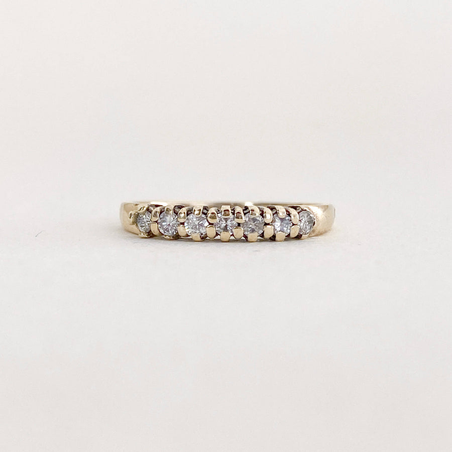 Vintage Diamond Half Eternity Ring