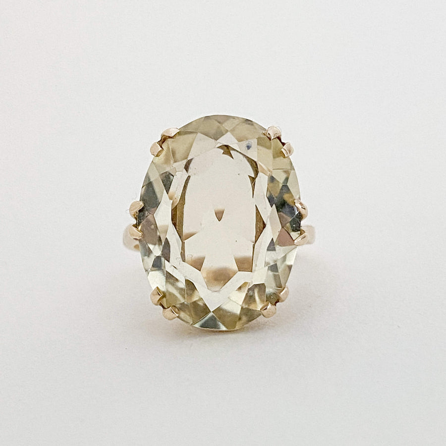 Vintage Lemon Quartz Grande Ring