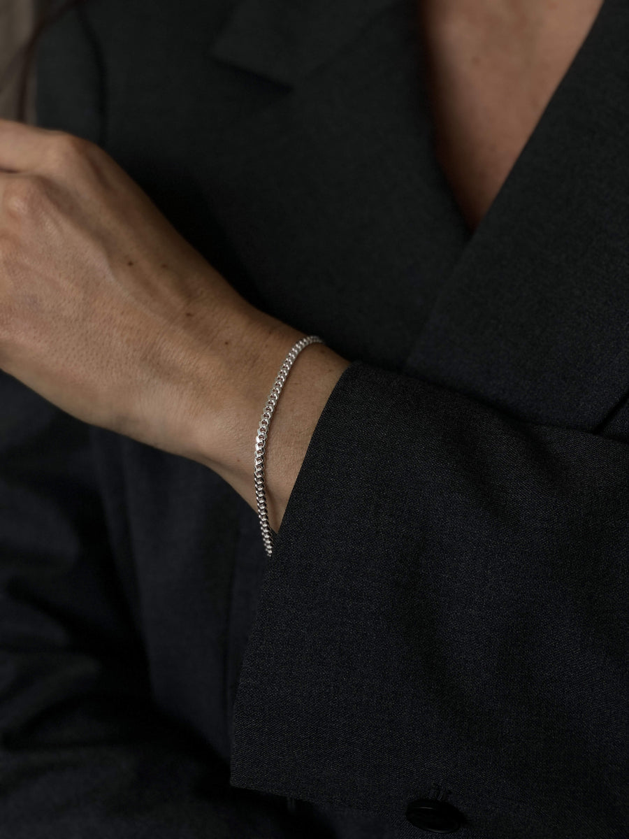 Silver Gourmette Bracelet